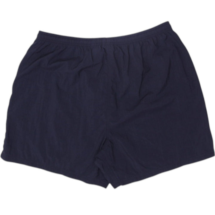 Vintage Ladies Embroidered Nike Black Nylon Sports Shorts | Migration_Shorts - Side View | Fashion Rerun