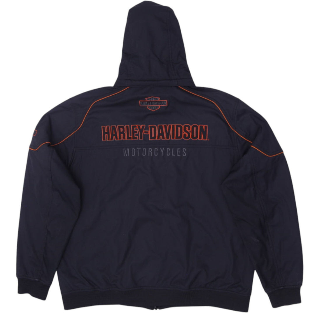 Mens Harley-Davidson Idyll Soft Shell Zip Up Hooded Jacket