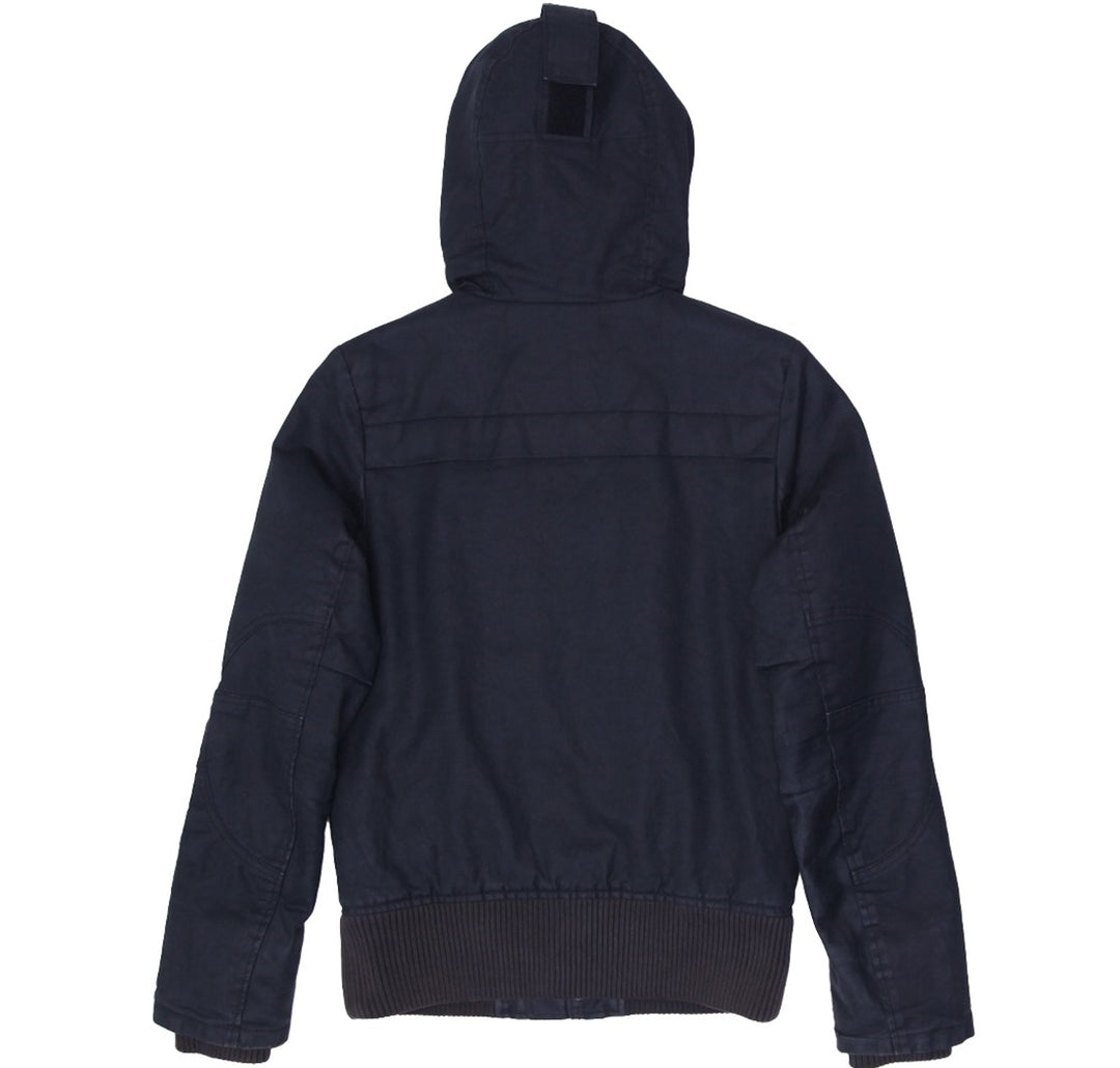 Mens G Star Raw 3301 Heavy Jacket Lamont Hooded Zipper Button