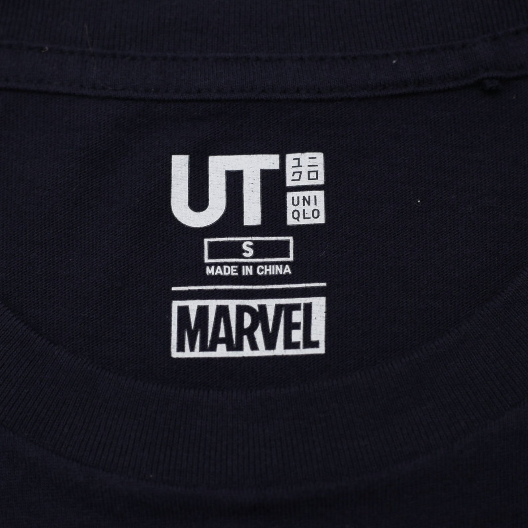 Mens Uniqlo UT Marvel T-Shirt Navy Venom Graphic Size S