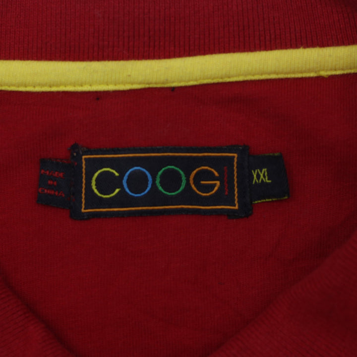 Vintage Coogi Peacock Embroidered Polo T-Shirt Red XXL - Fashion Rerun Vintage Migration_T-Shirt