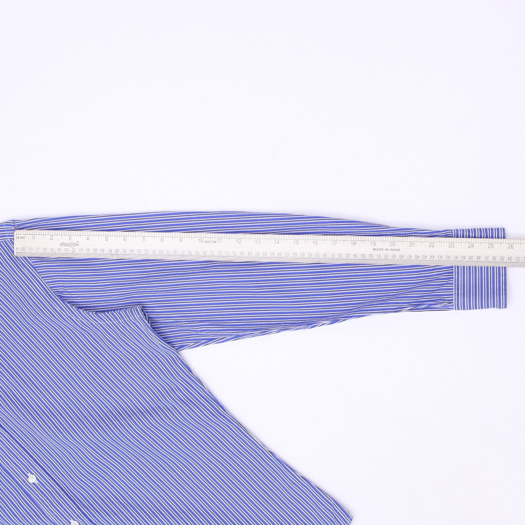 Mens Polo Ralph Lauren Regent Custom Fit Striped Button Down Shirt Size 15 1/2