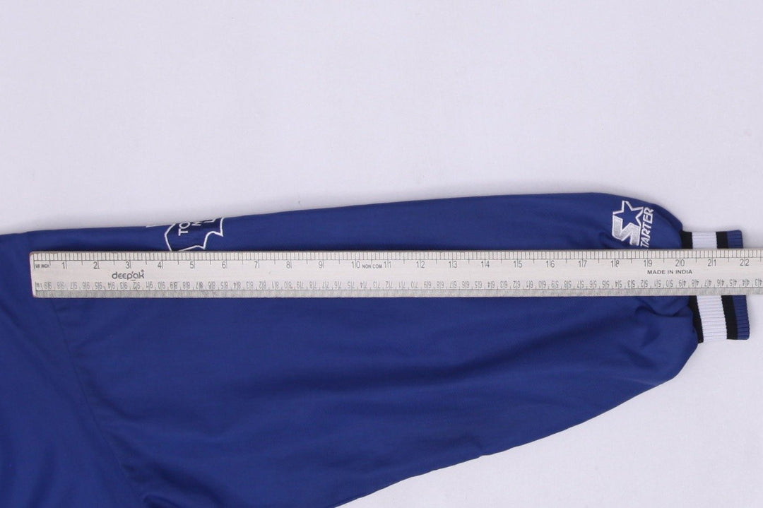 Vintage Mens Starter Maple Leafs Varsity Jacket Blue NHL