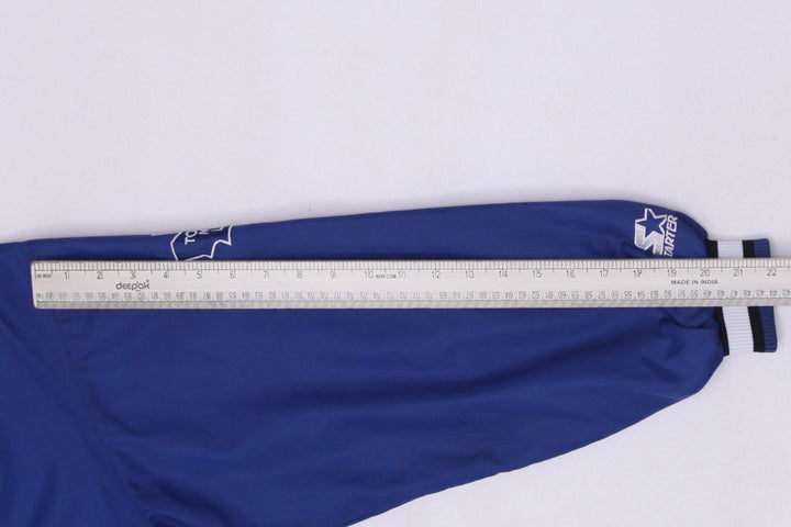 Vintage Mens Starter Maple Leafs Varsity Jacket Blue NHL