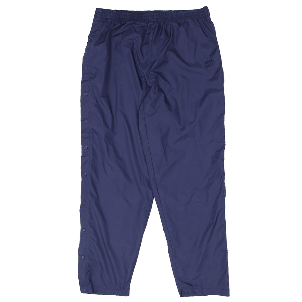 Shop Vintage JCPenney USA Olympic Nylon Tearaway Pants Navy Blue