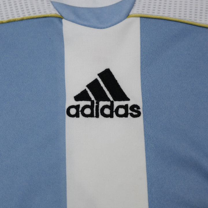 Vintage Mens Adidas Argentina 2006 World Cup Home Football Messi #18 Jersey