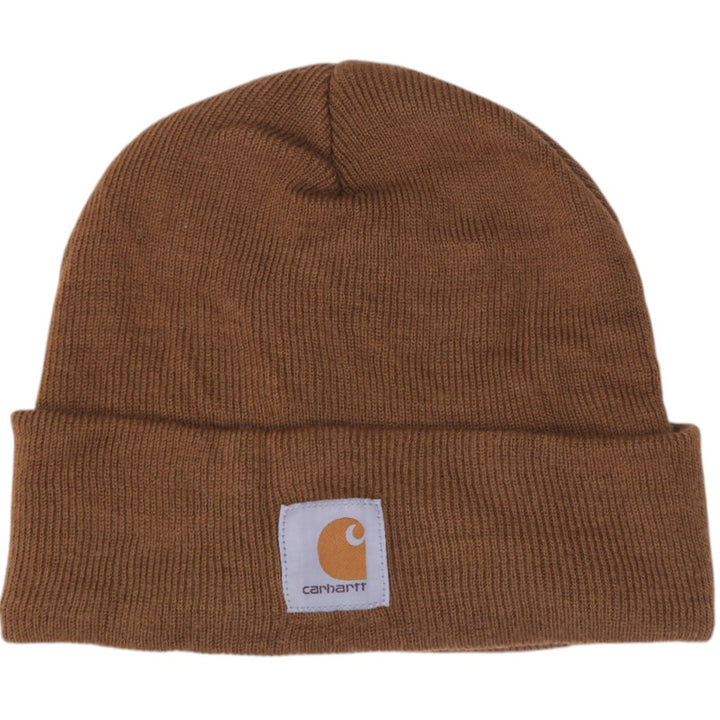 Mens A18 BRN Carhartt Brown Cuff Knit Beanie R
