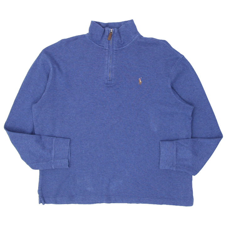 Mens Polo Ralph Lauren Estate Rib Quarter Zip Sweater