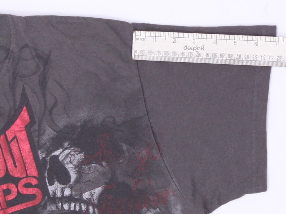 Y2K Mens Tapout MPS Dual Skulls Graphic T-Shirt Size L