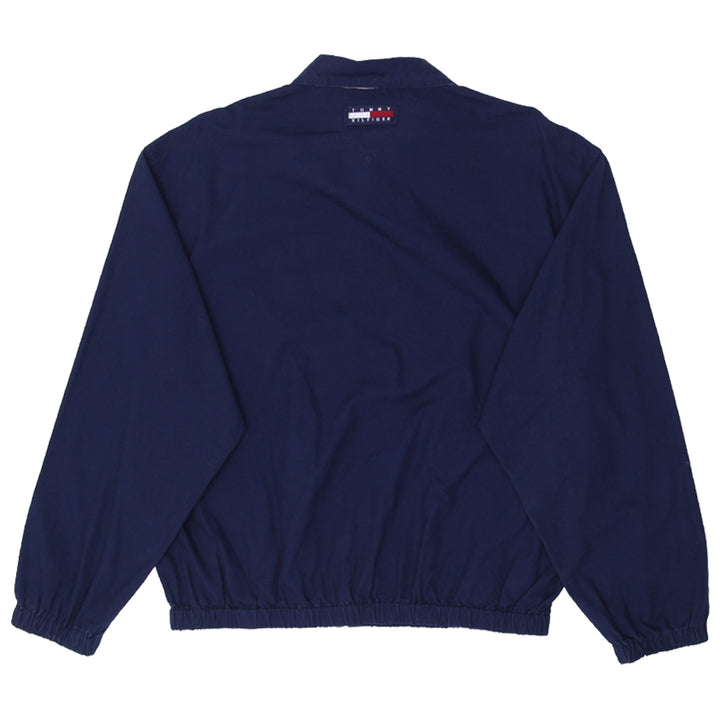 Vintage Tommy Hilfiger Navy Blue Harrington Jacket Crest Logo Size Large - Fashion Rerun Vintage Migration_Jacket