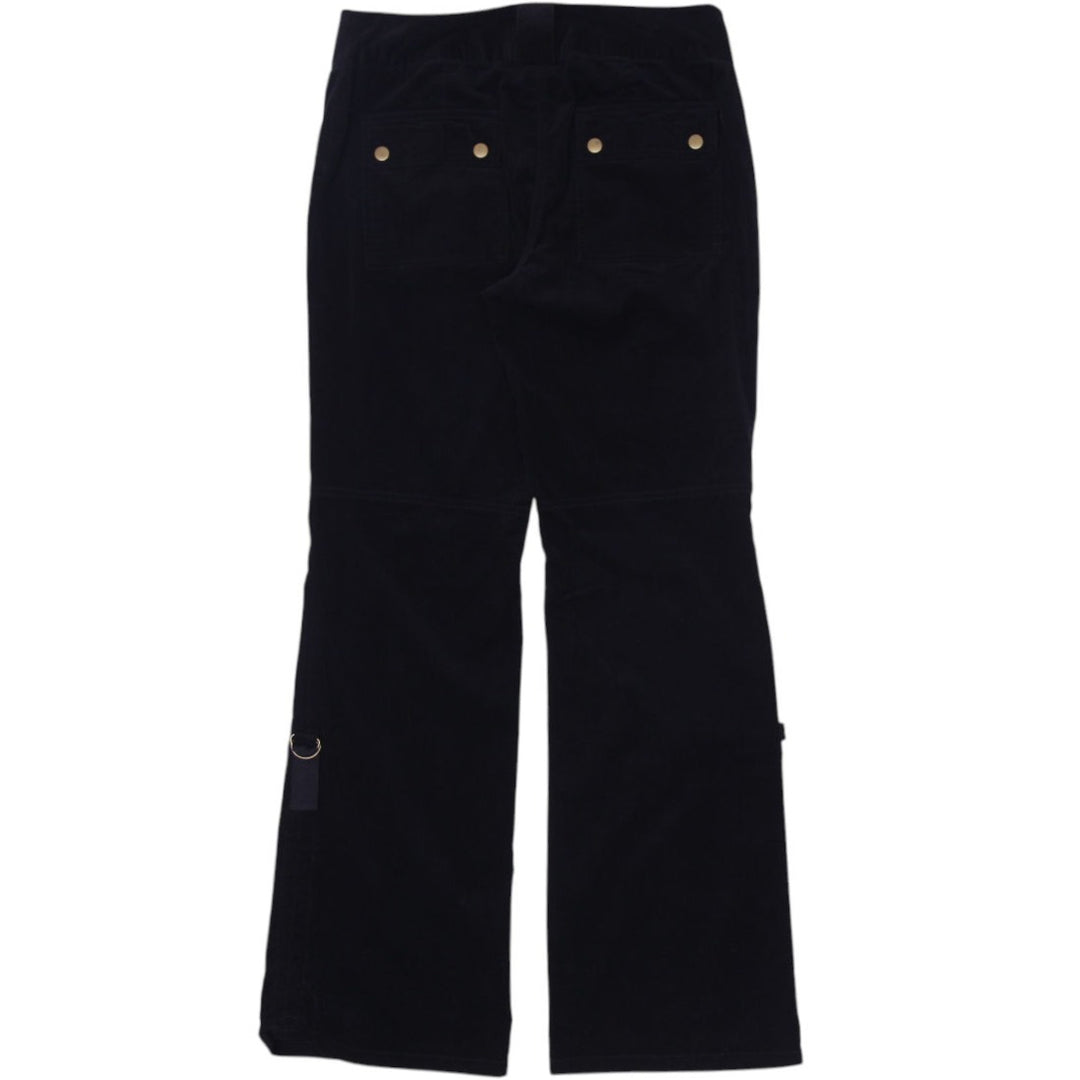 Y2K Ladies INC Utility Cotton Lycra Cargo Velour Pants Size 6