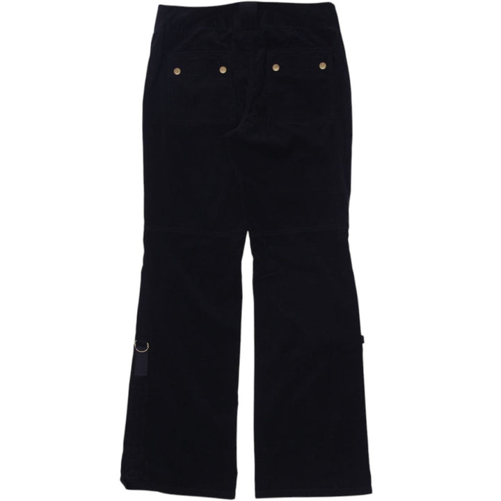 Y2K Ladies INC Utility Cotton Lycra Cargo Velour Pants Size 6