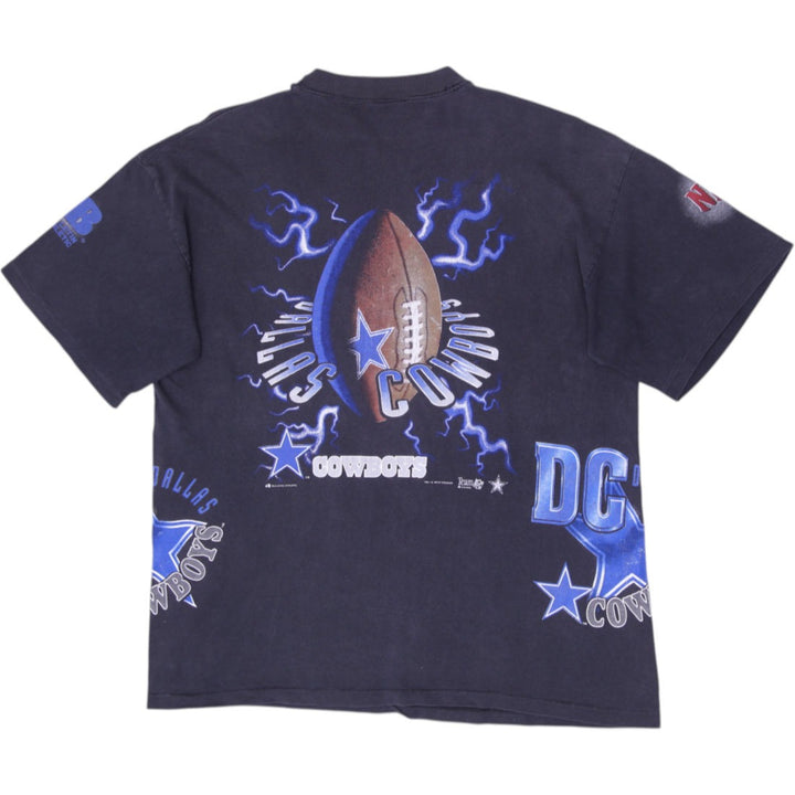 Vintage Bulletin Athletic Dallas Cowboys All Over Print T-Shirt One Size AOP