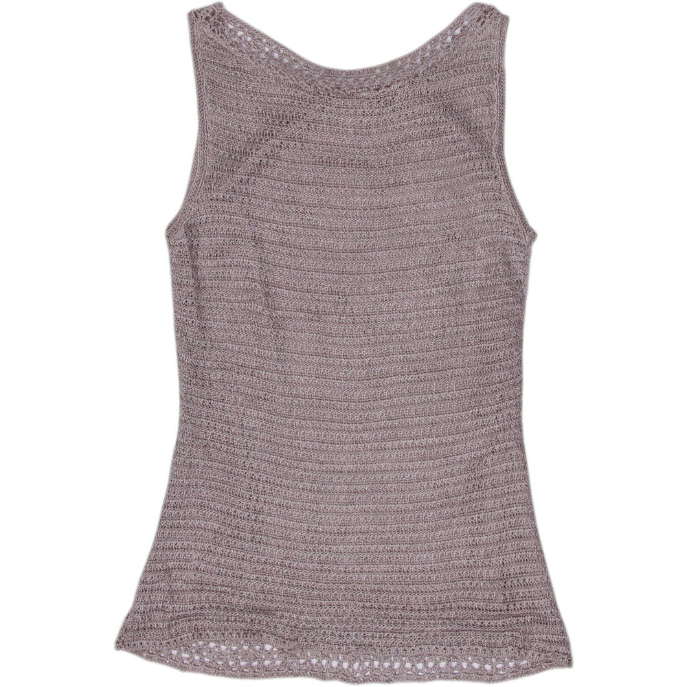 Y2K Ladies Le Chateau Crochet Layered Tank Top Size XS | Migration_Y2K Tops - Side View | Fashion Rerun