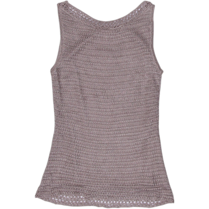 Y2K Ladies Le Chateau Crochet Layered Tank Top Size XS | Migration_Y2K Tops - Side View | Fashion Rerun