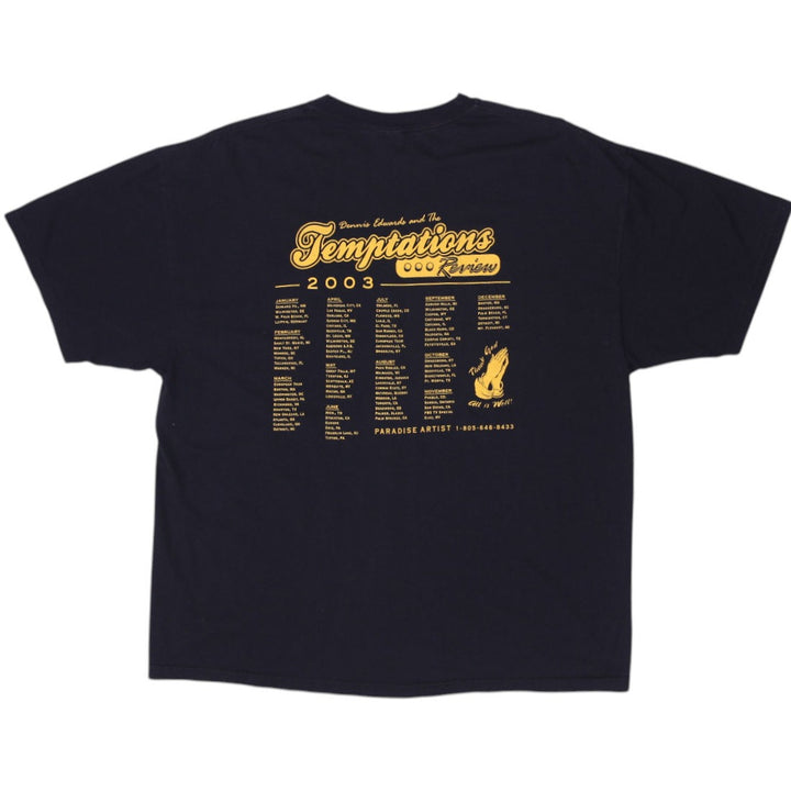 Vintage 2003 Temptations Tour Band T-Shirt Size XL