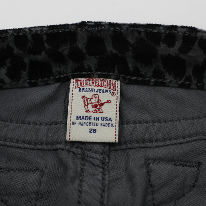 Y2K True Religion Leopard Velour Pants Size 26 | Migration_Jeans & Pants - Back View | Fashion Rerun