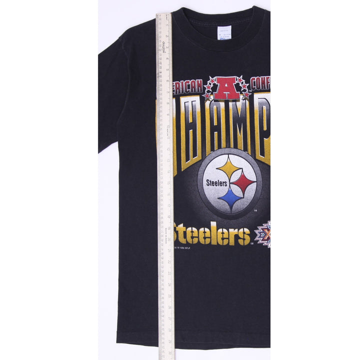 Vintage 90s Pittsburgh Steelers Super Bowl XXX AFC Champs T Shirt Medium Salem Sportswear USA Made