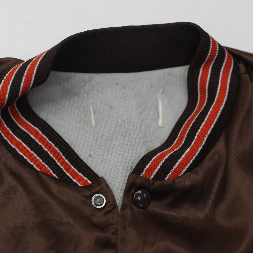 Vintage Cleveland Browns NFL Football Satin Swingster Jacket