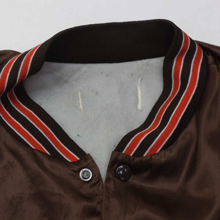 Vintage Cleveland Browns NFL Football Satin Swingster Jacket
