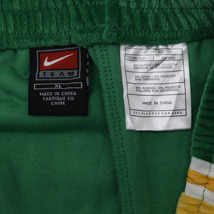 Vintage Nike NBA Boston Celtics Velour Warm-Up Pants Size XL | Migration_Pants - Back View | Fashion Rerun