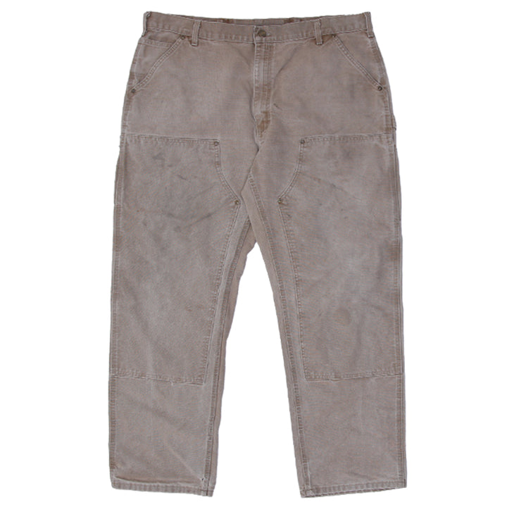 Mens Carhartt BO1 BRN Double Knee Dungaree Fit Pants