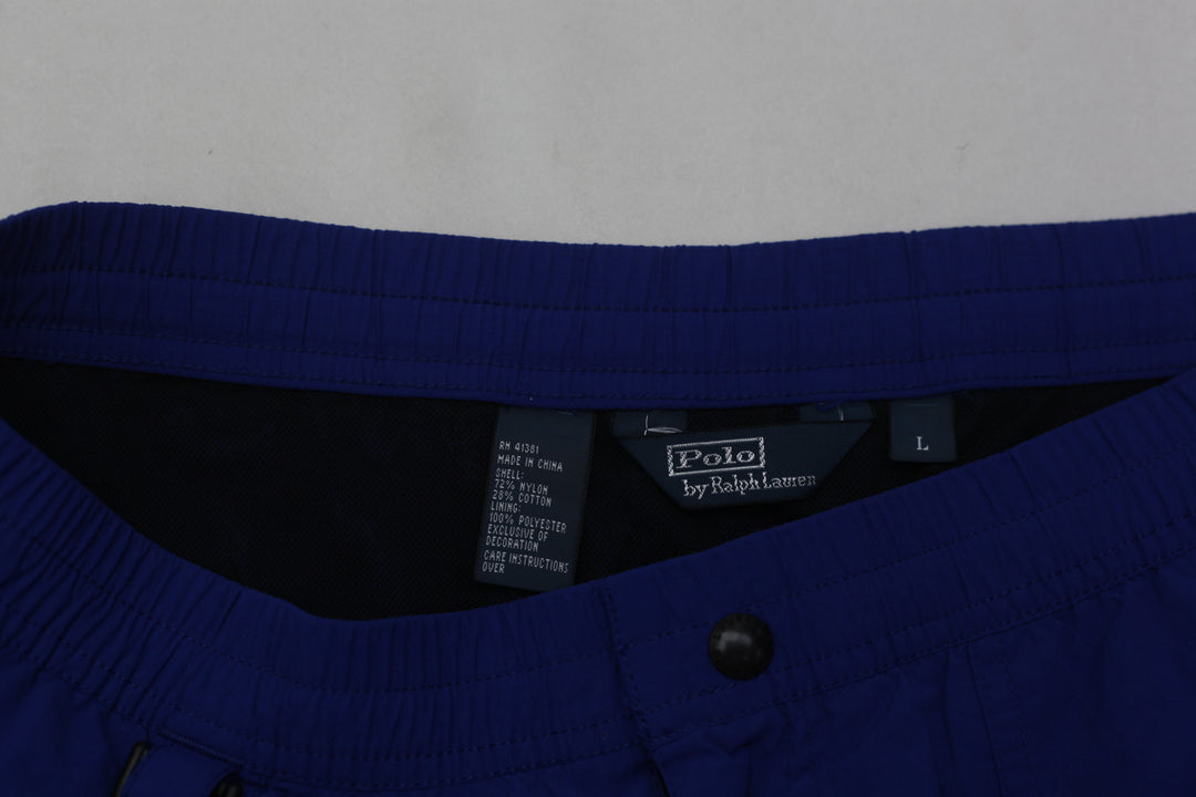 Vintage Polo Ralph Lauren Co Canoe Swim Trunks Elastic Waist Mesh Lining Mens