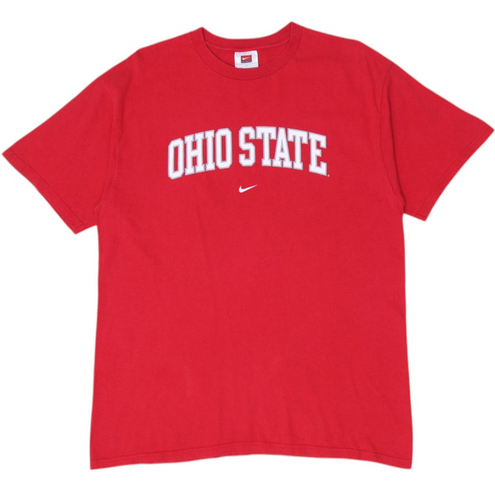 Vintage Mens Nike Ohio State T-Shirt Red Graphic Tee Size L | Migration_T-Shirts | Fashion Rerun