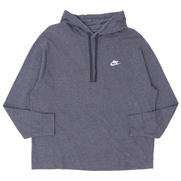 Mens Nike Embroidered Lightweight Hoodie Gray - Fashion Rerun Vintage Migration_Sweaters