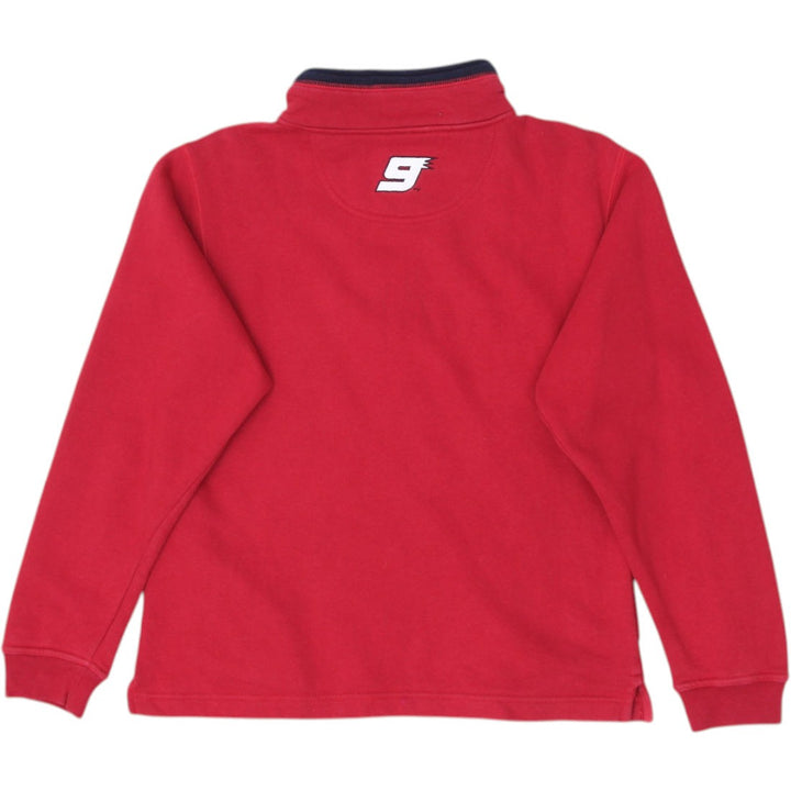 Men's Chase Authentics Dodge Elliott Quarter Zip Red Sweatshirt S