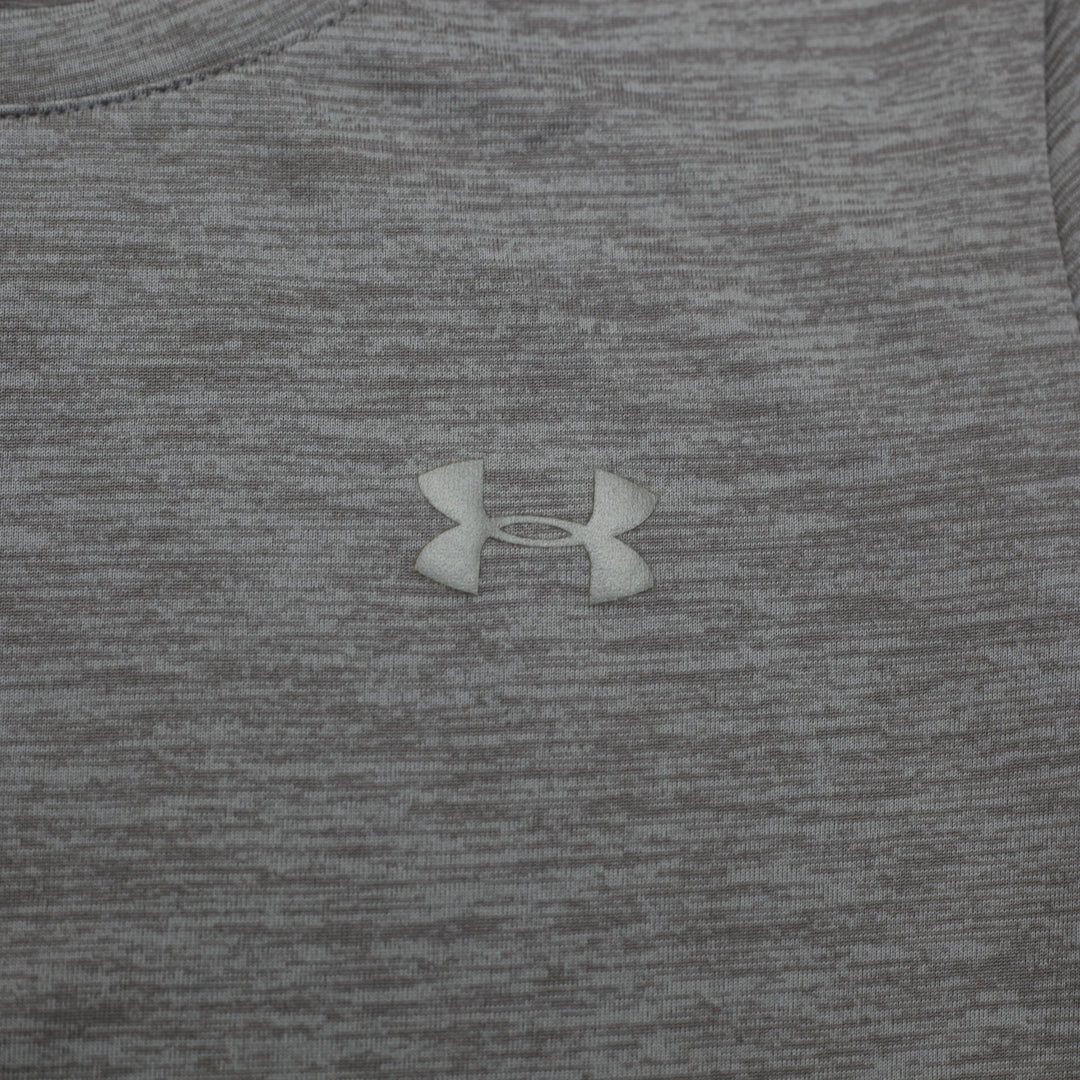 Ladies Under Armour HeatGear T-Shirt Gray Athletic Lightweight