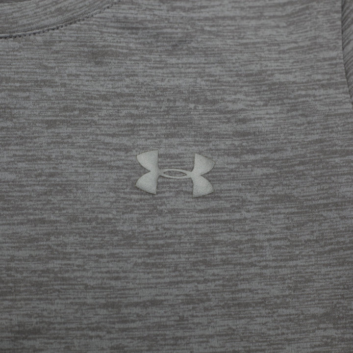 Ladies Under Armour HeatGear T-Shirt Gray Athletic Lightweight
