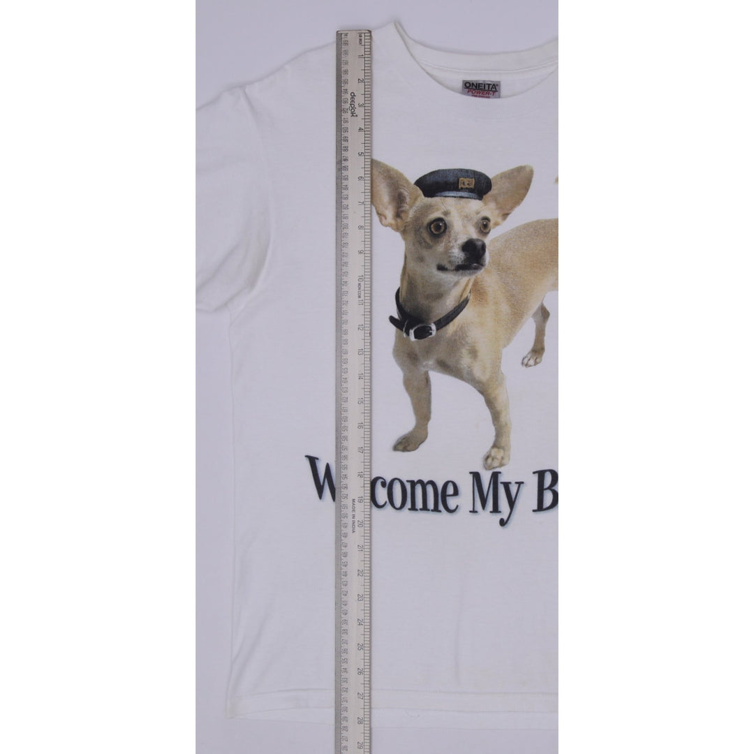 Vintage 1998 Taco Bell Dog Promo Graphic T-Shirt Size L