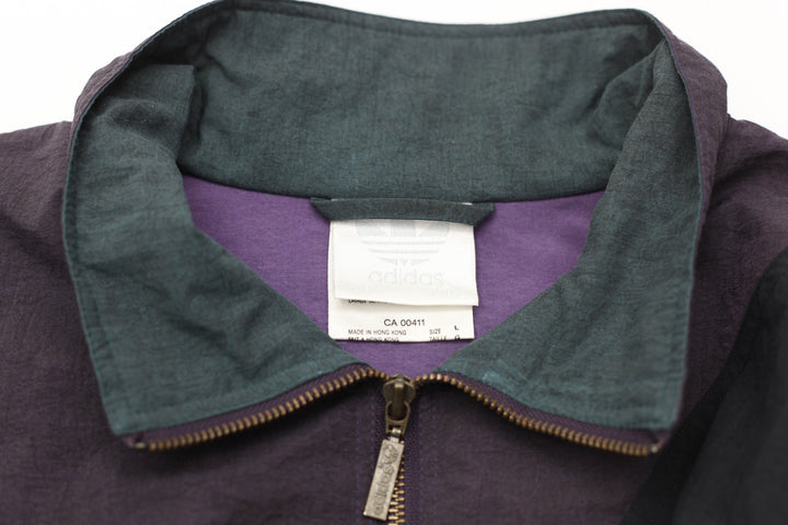 Vintage Adidas Orginals Quarter Zip Windbreaker Jacket | Migration_Jacket UAENAT40 - Back View | Fashion Rerun