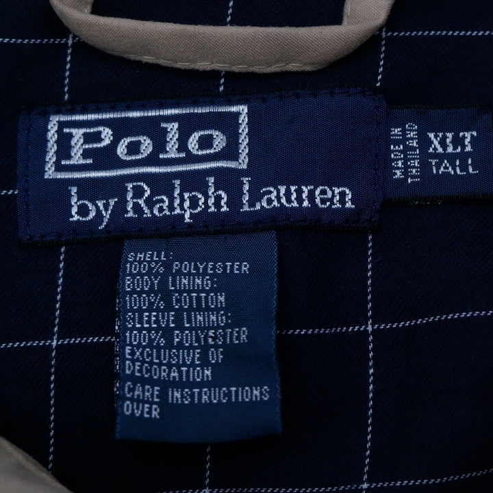 Vintage Polo By Ralph Lauren Plaid Lining Harrington Jacket