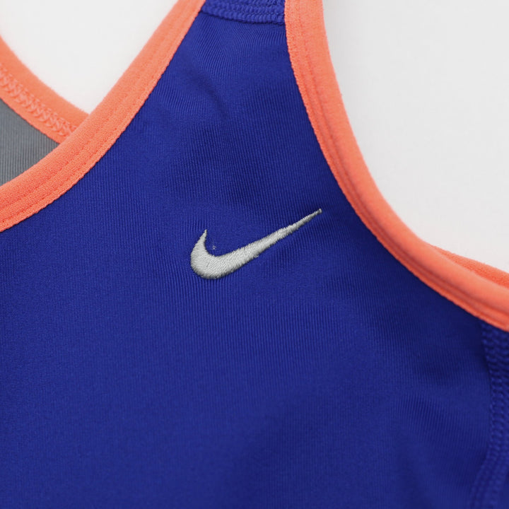 Ladies Nike Dri-Fit Racerback Coral Trim Athletic Tank Top Size S