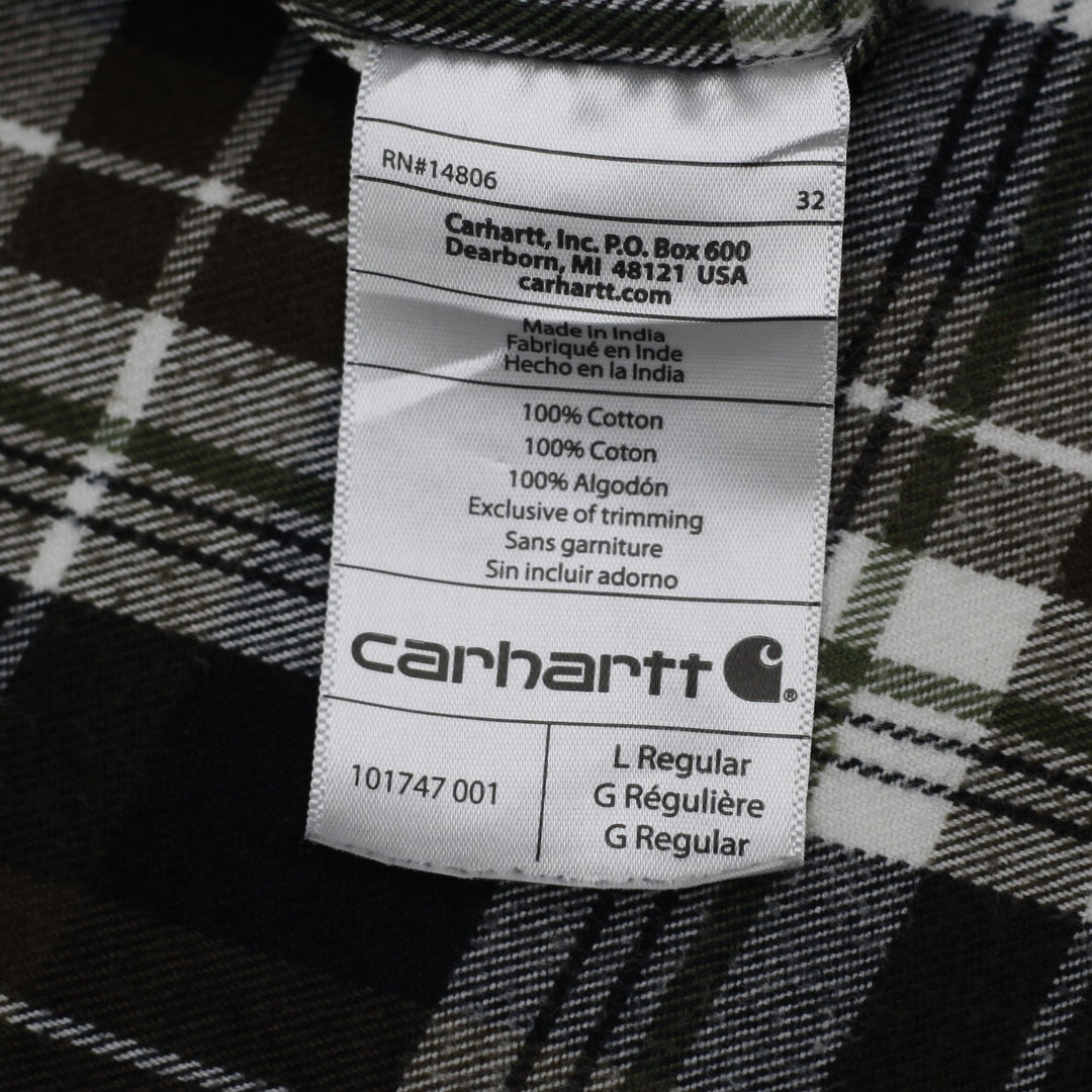 Mens Carhartt Flannel Relaxed Fit Long Sleeve Shirt