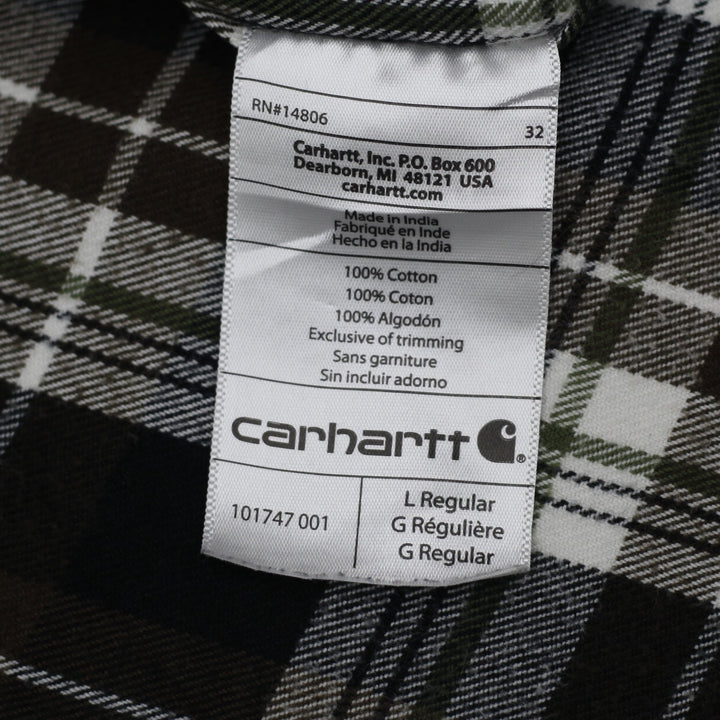 Mens Carhartt Flannel Relaxed Fit Long Sleeve Shirt