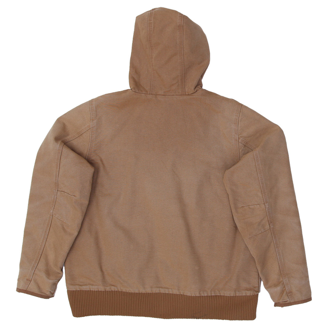 Youth Boys 104053-BRN Quilted Carhartt Hooded Jacket