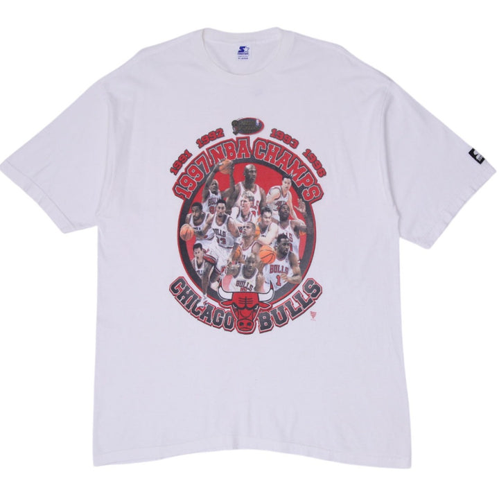 Vintage Starter Chicago Bulls 1997 NBA Finals Championship T-Shirt