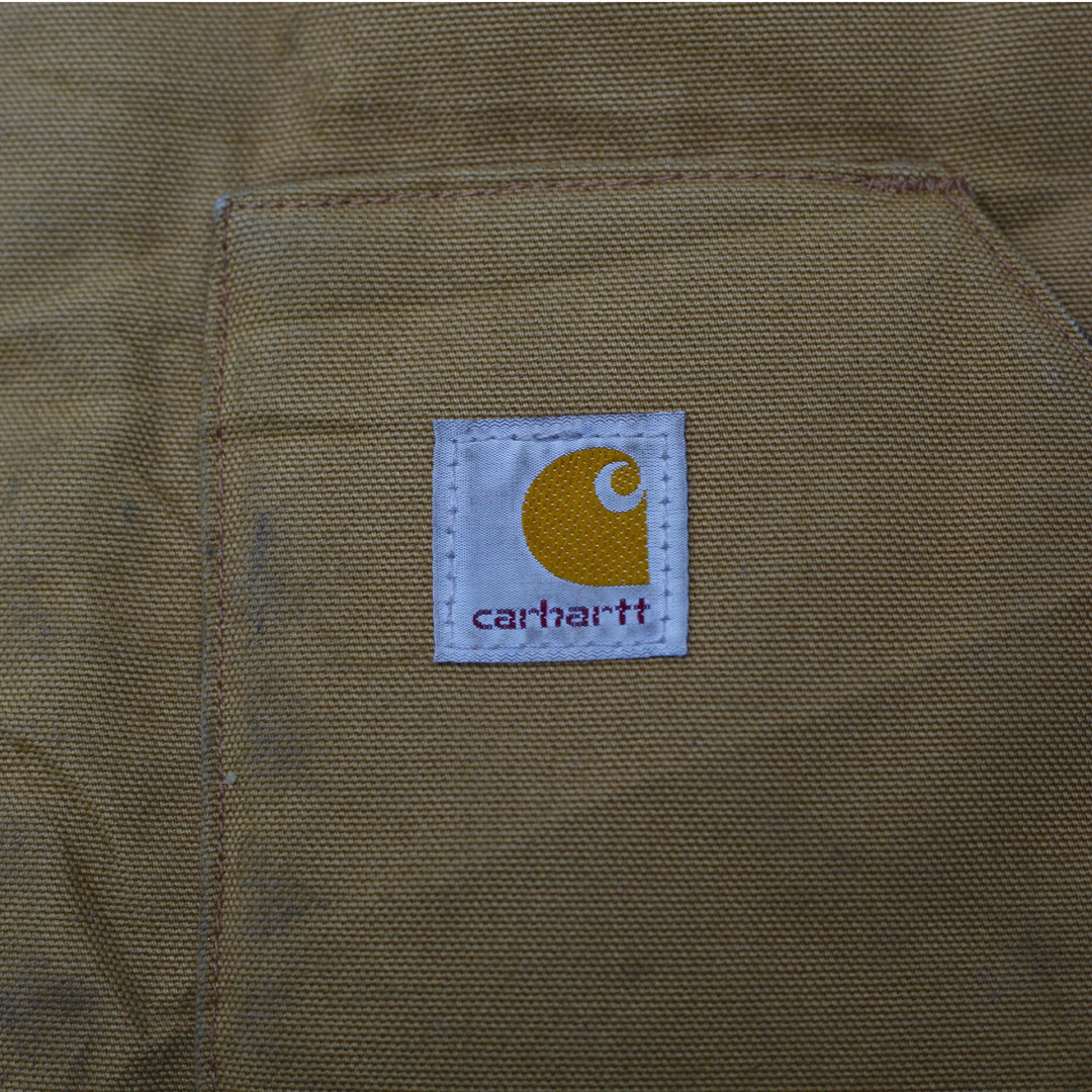 Carhartt V01 BRN Arctic Quilt-Lined Duck Workwear Utility Vest Size L | Migration_Vests - Detail View | Fashion Rerun