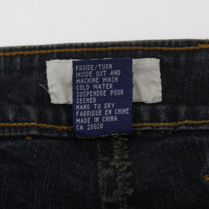 Y2K Ladies Coacetic Vertical Striped Flared Denim Size 30