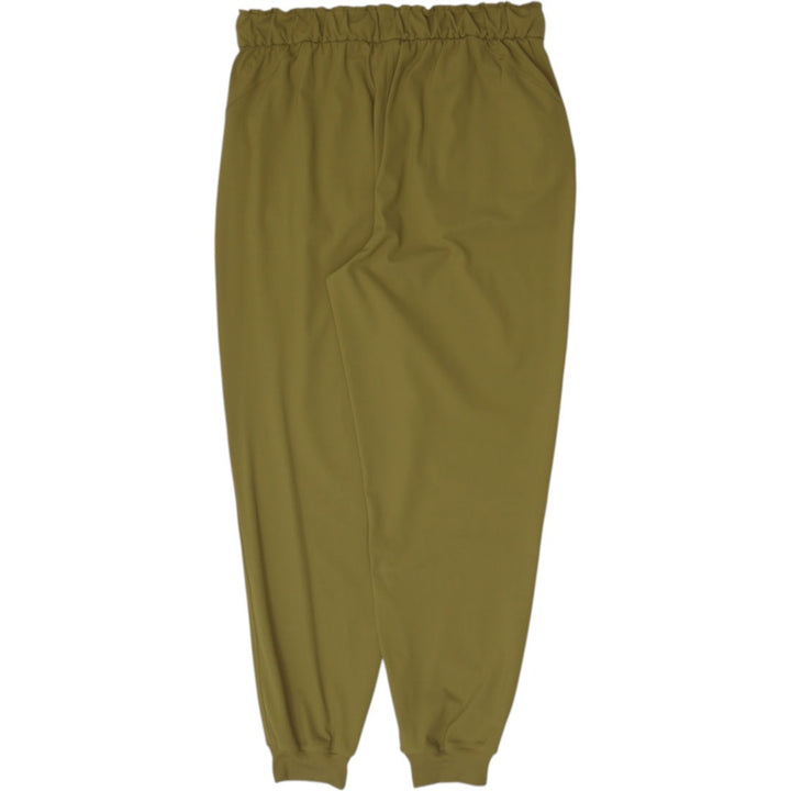 Ladies Lululemon High-Rise Drawstring Stretch Jogger Pants Olive Green Size 12