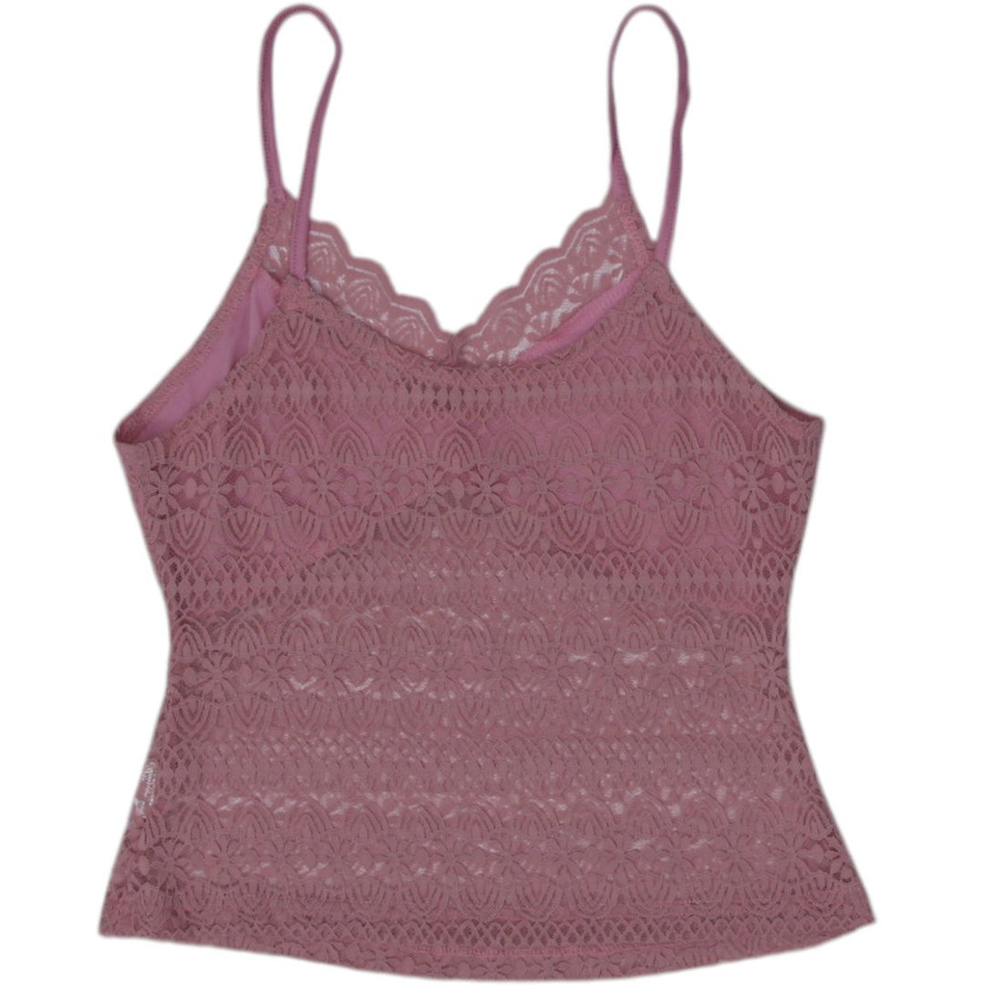 Y2K Lace Cropped Cami Top Size S | Migration_Y2K Tops - Side View | Fashion Rerun
