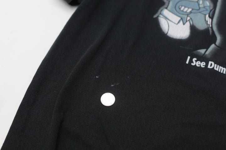 2001 Vintage The Simpsons I See Dumb People T-Shirt Delta Pro Weight L - Fashion Rerun Vintage Migration_T-Shirt