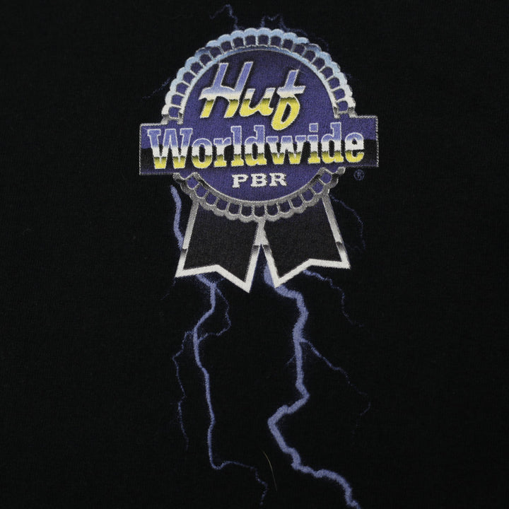 Mens HUF Worldwide Lightning Graphic Print Long Sleeve T-Shirt Size XL