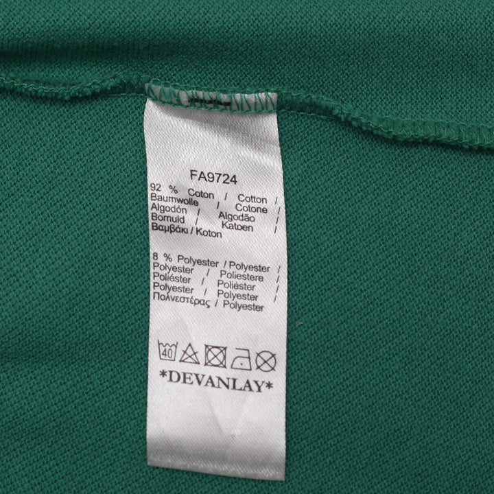 Mens Lacoste Slim Fit Pique Green Navy Trim Polo T-Shirt Size