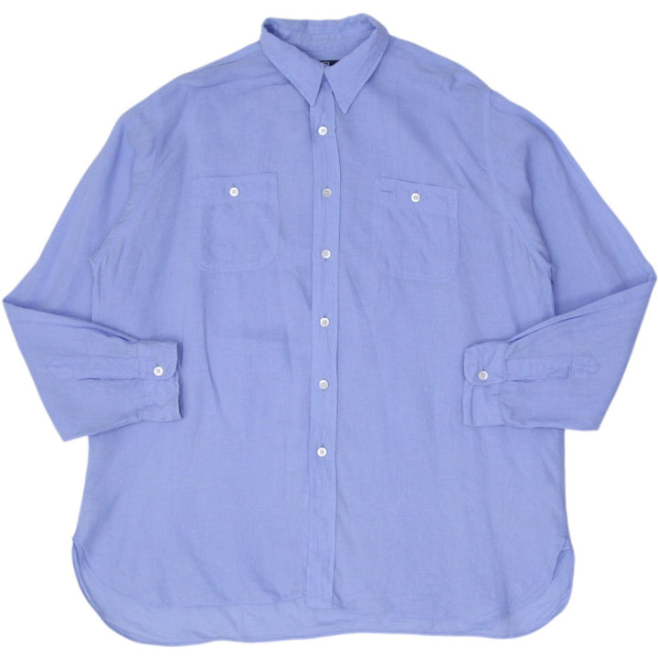 Mens Polo By Ralph Lauren Shirt Light Blue Button Up Long Sleeve Size L