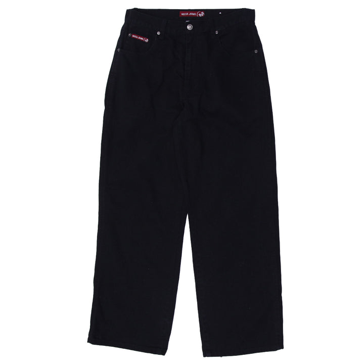 Y2K Mens Mecca Black Straight Leg Jeans