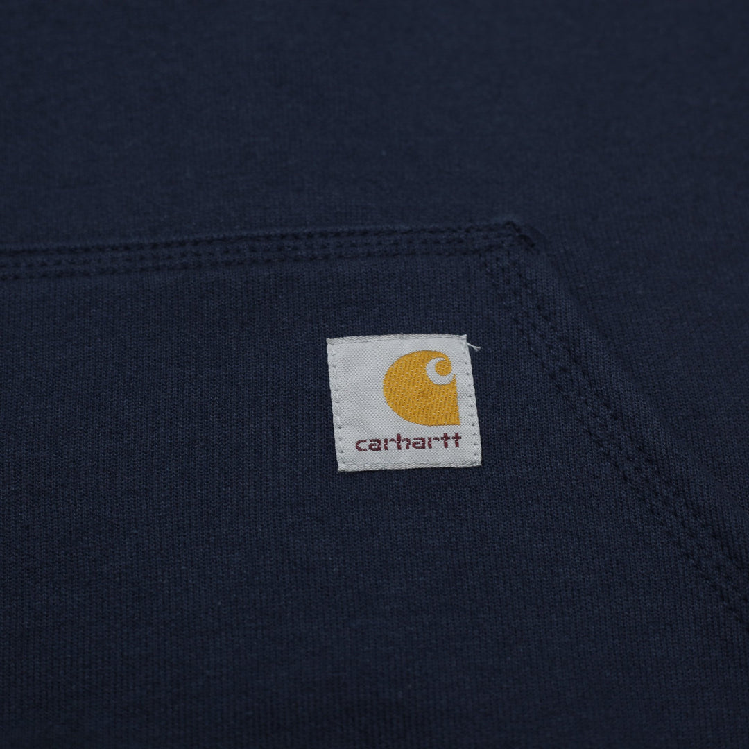 Mens Carhartt K288 Logo Graphic Sleeve Heavyweight Hooded Sweatshirt Size S